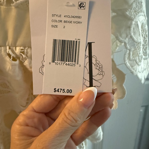 NWT Mestiza Ivory Lace Dress Size 2 NEW - Picture 7 of 10